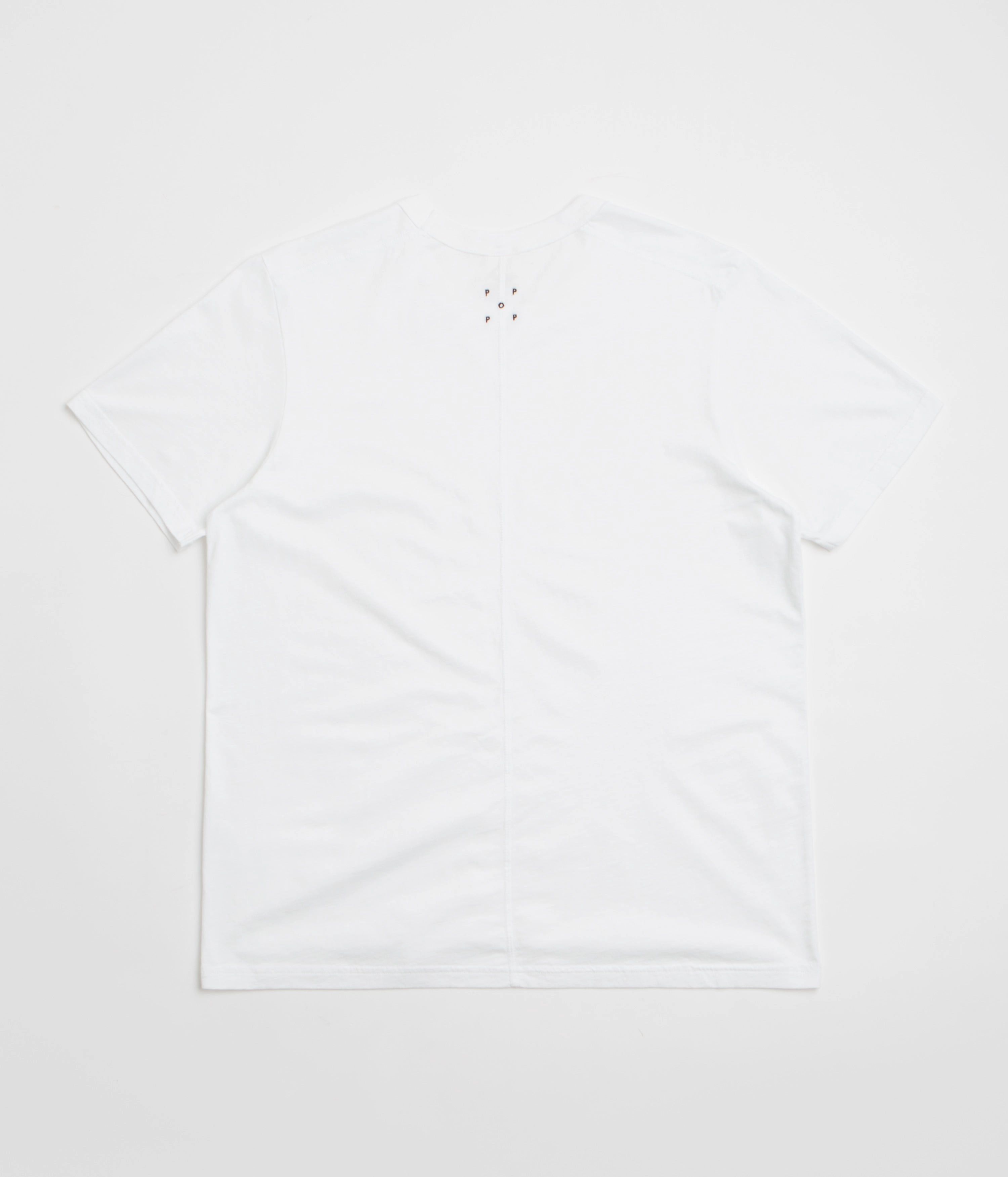 lace hem Pop Trading Company Short Sleeve Undershirt (3 Pack) - White / Black / Grey