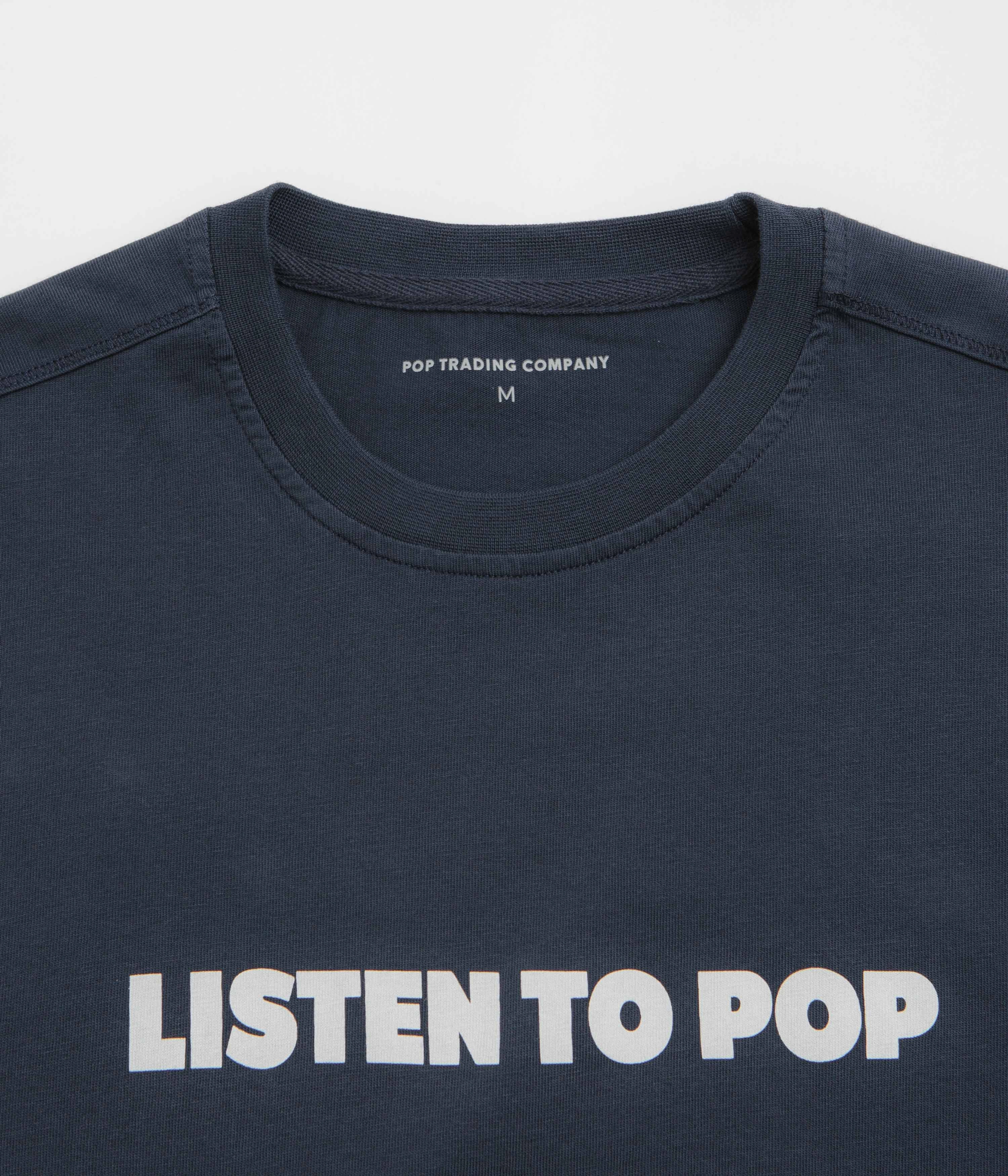 Pop Trading Company Skatemuzik T-Shirt - Navy men