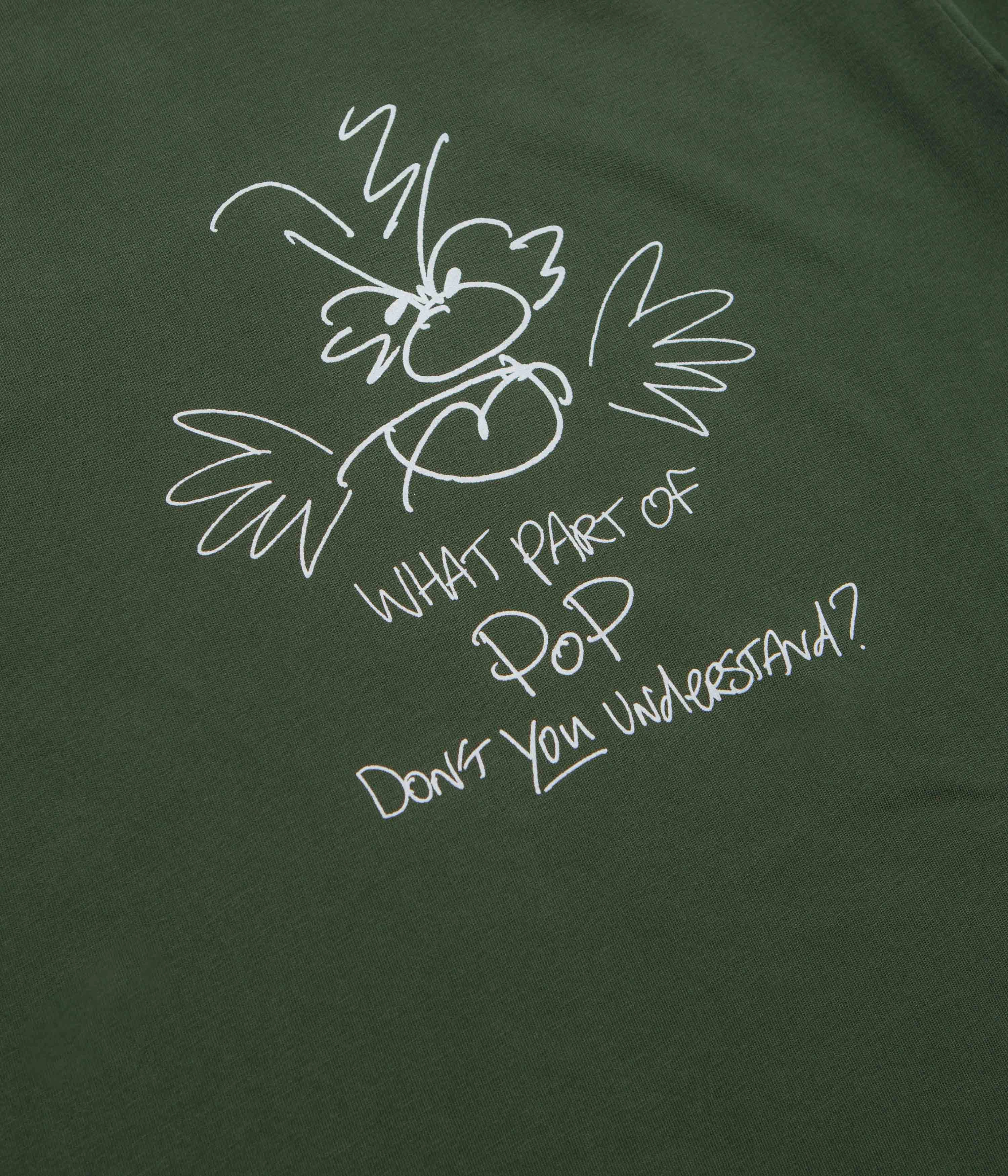 Pop Trading Company Understand T-Shirt - Duffel Green hiking venue