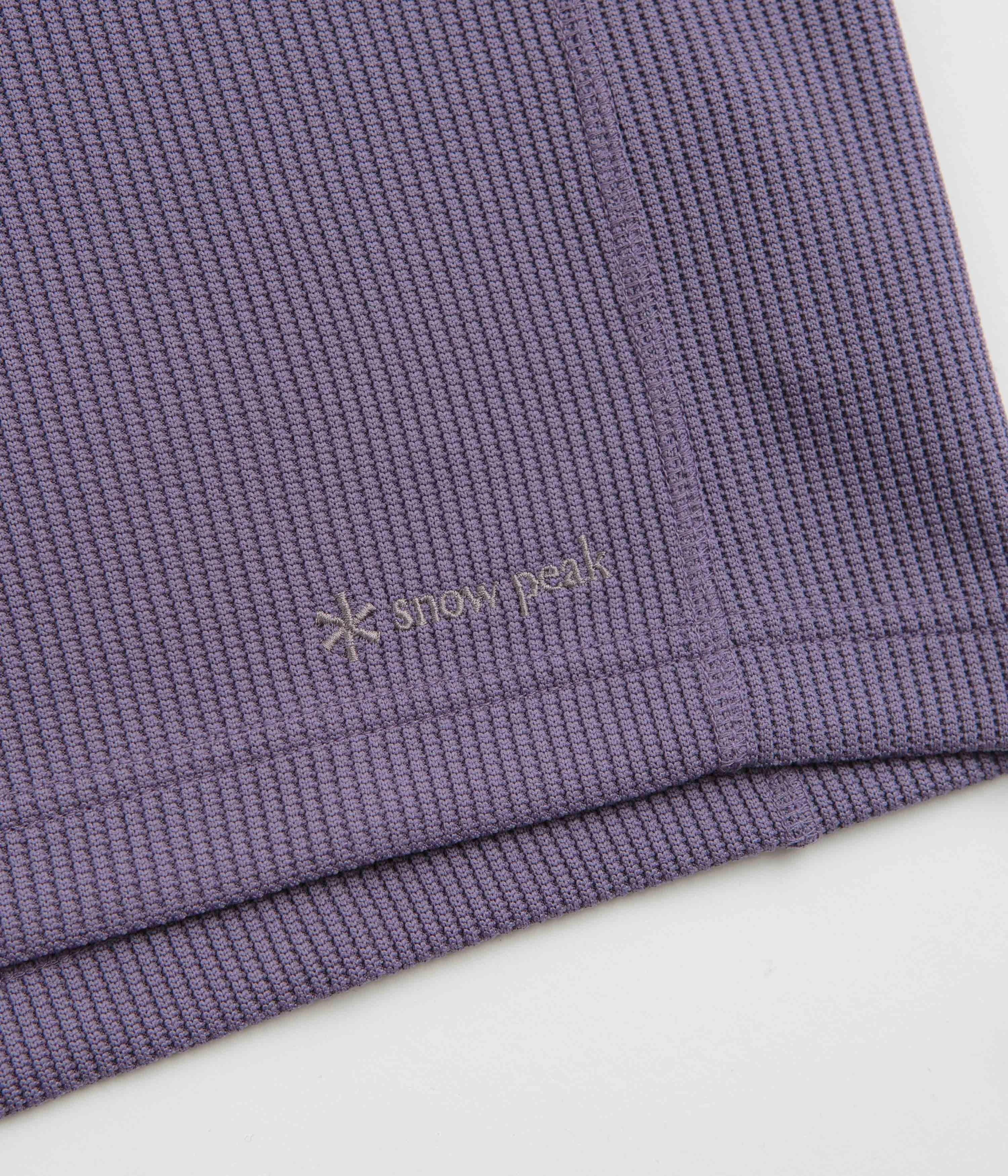 Snow Peak Dry Thermal T-Shirt - Light Purple Office building adult clothing