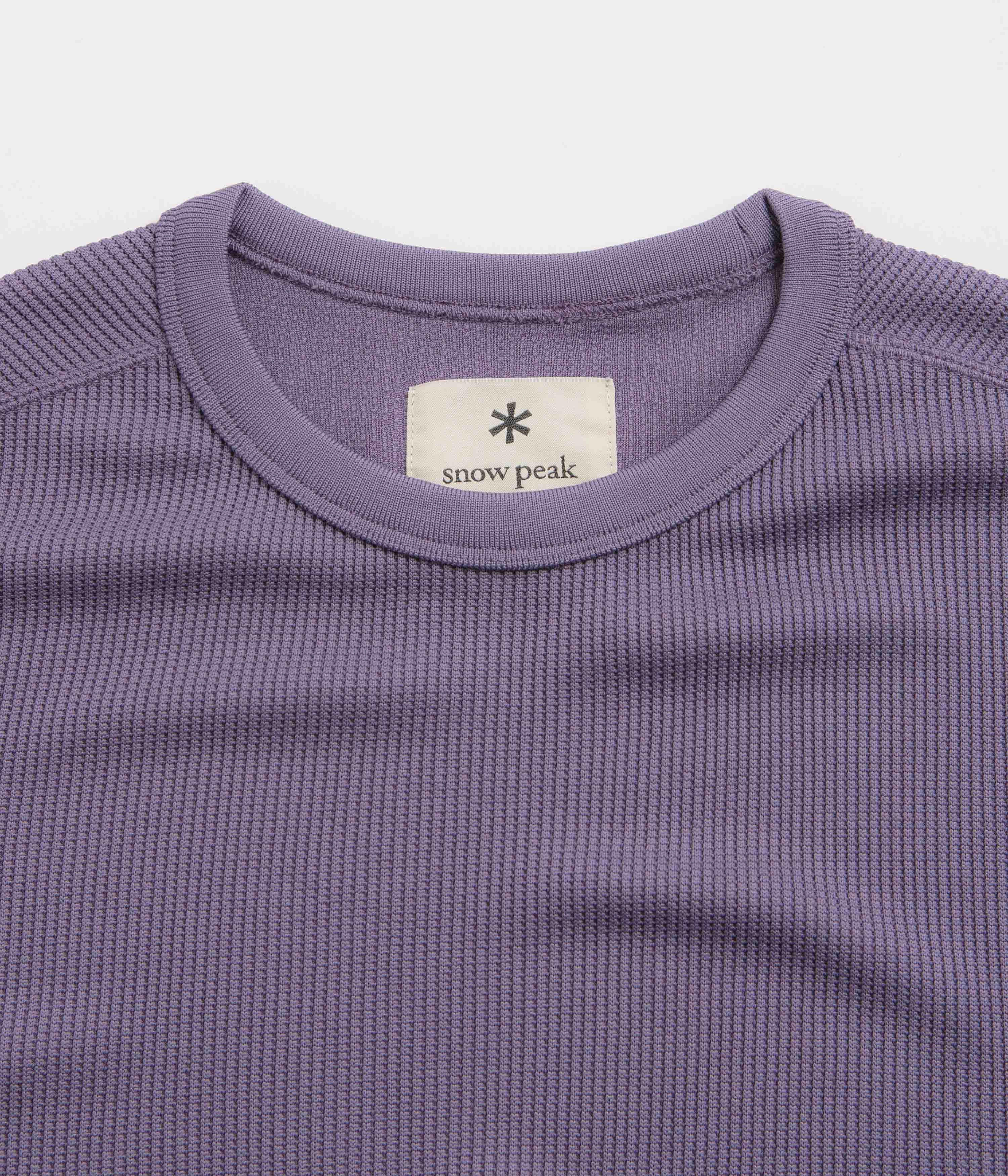 simple details Colorful choice Snow Peak Dry Thermal T-Shirt - Light Purple