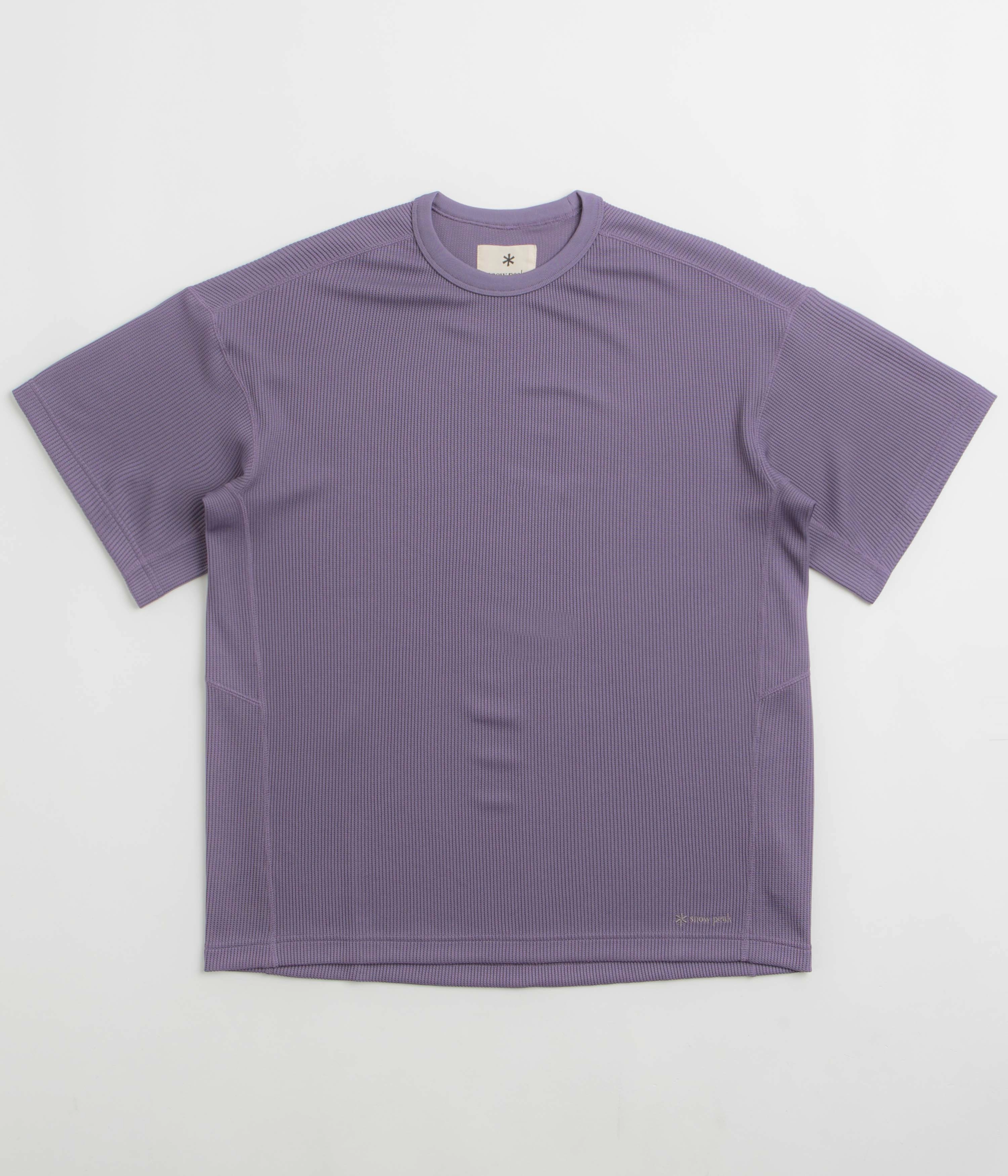 Snow Peak Dry Thermal T-Shirt - Light Purple Washable material