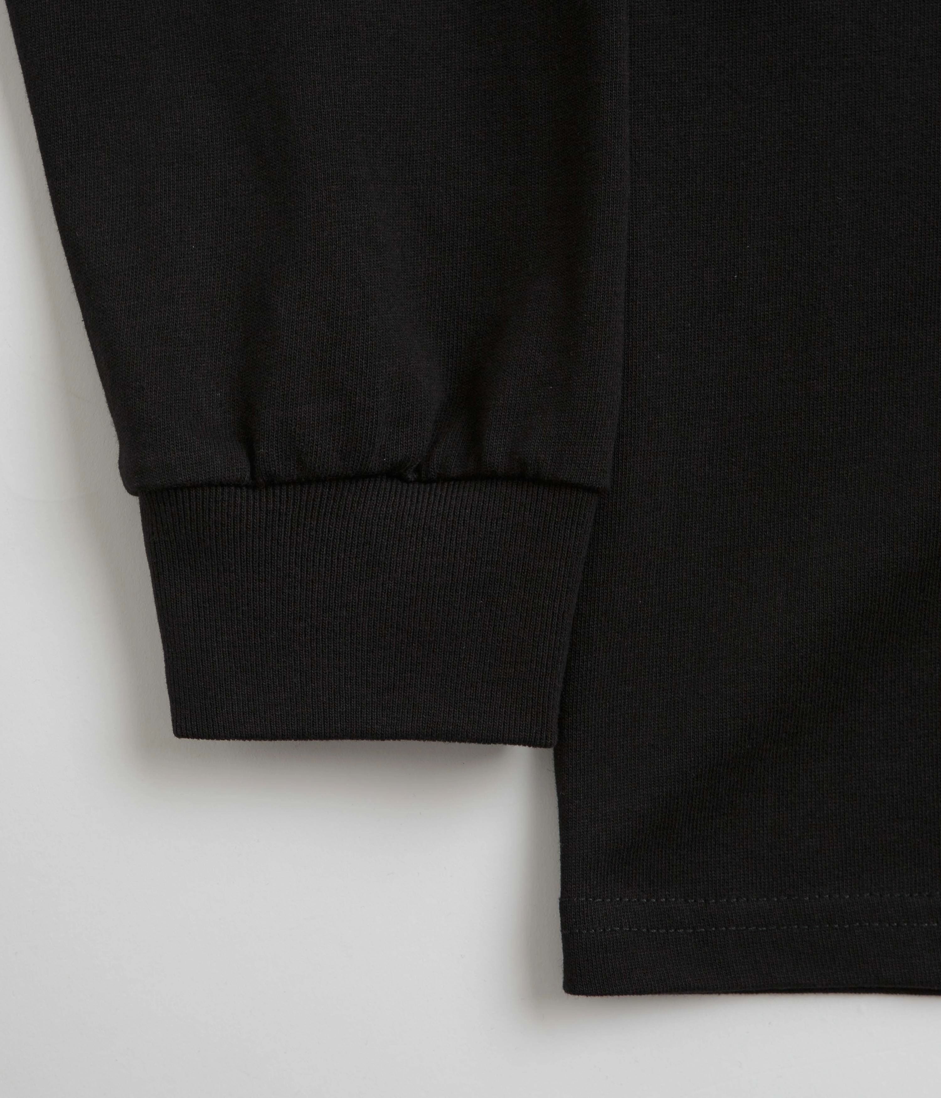 Polar Saint Kawaii Long Sleeve T-Shirt - Black hidden closure Snap Buttons