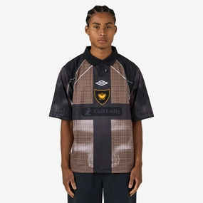 hot air balloon event pub event Umbro Cult Unity Check Polo Beige / Black