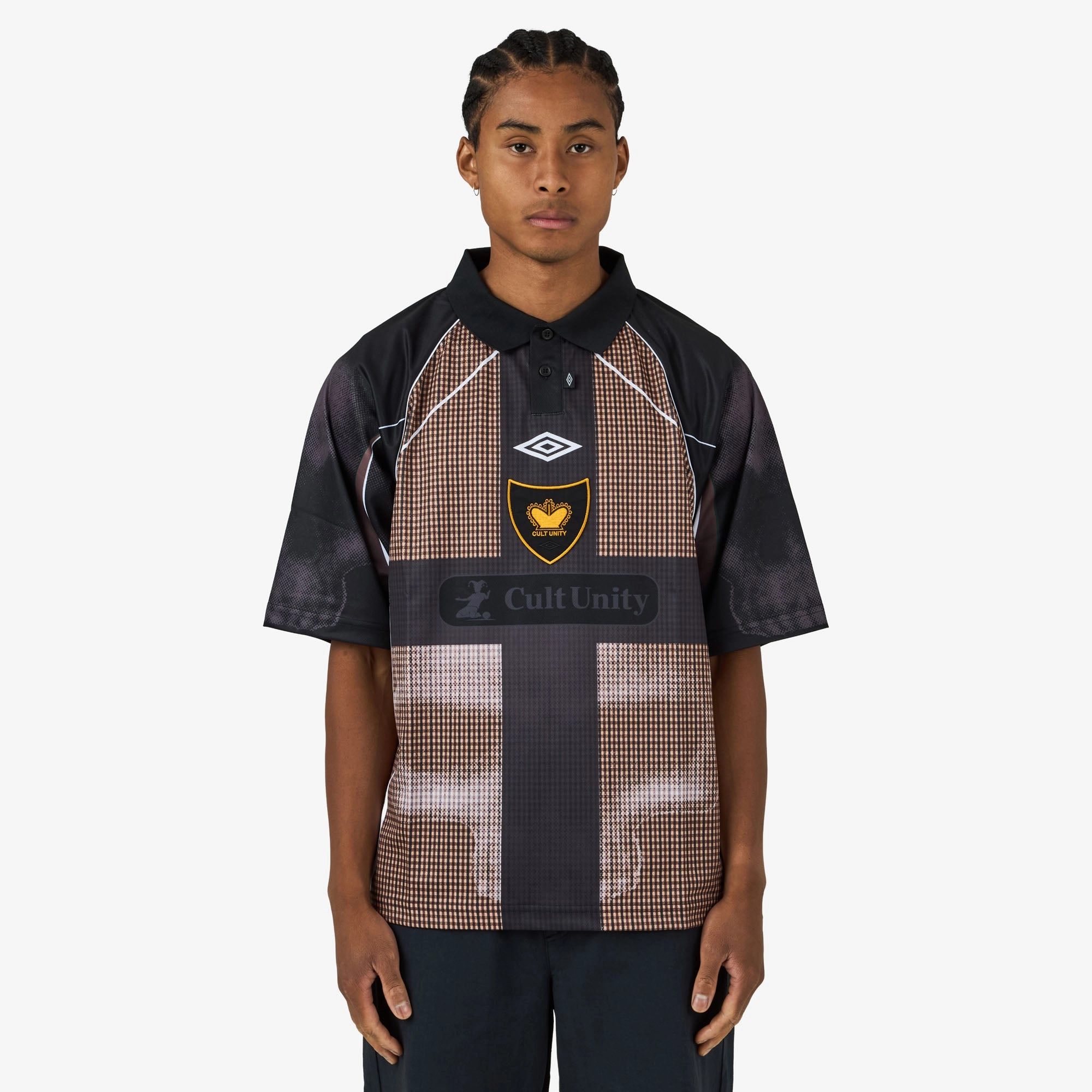 hot air balloon event pub event Umbro Cult Unity Check Polo Beige / Black
