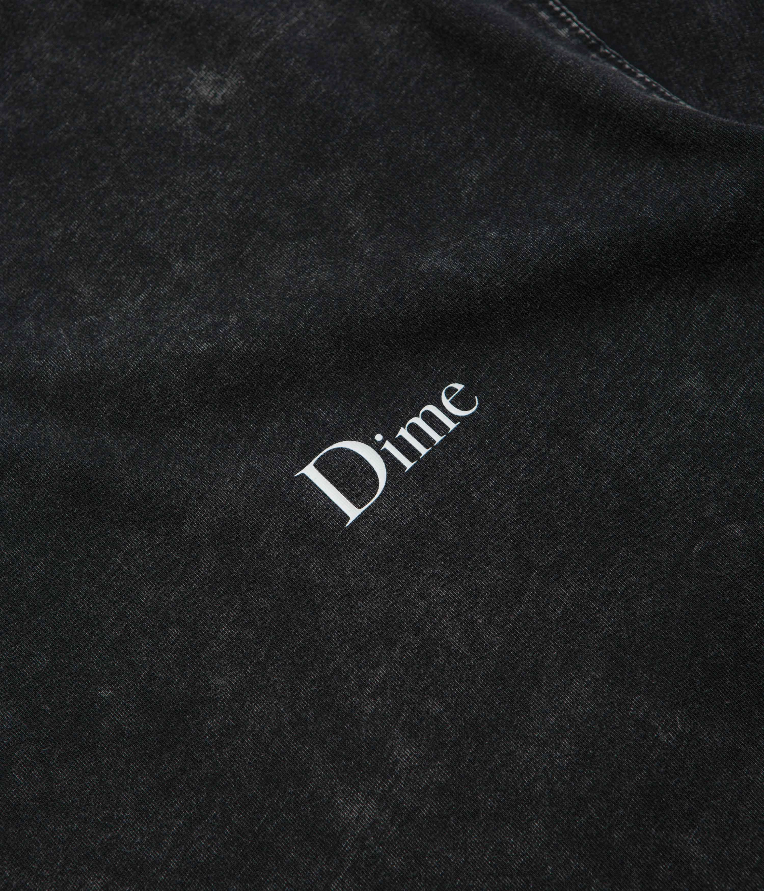 Dime Classic Small Logo T-Shirt - Faded Black rayon shirt button-down
