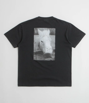 casino event Polar Horse Hand T-Shirt - Silver Black