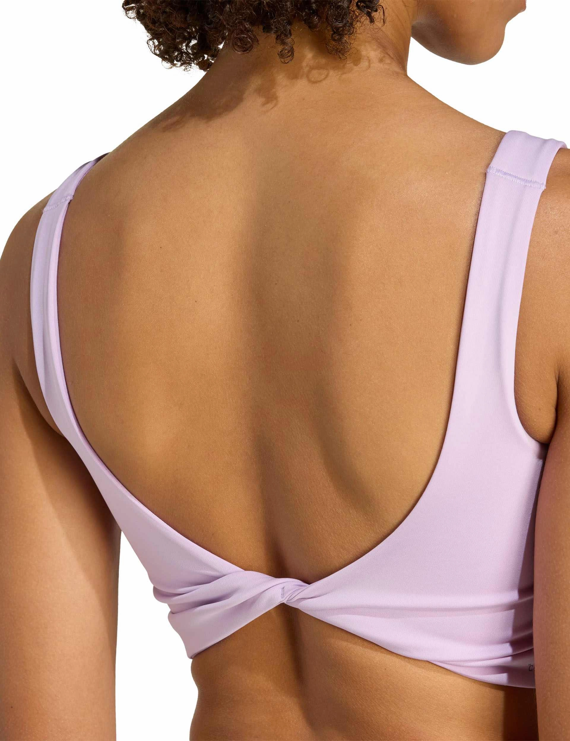 easy to transport Athletic Performance Fabric Power Light Support Bra Tank Top - Powder Plum