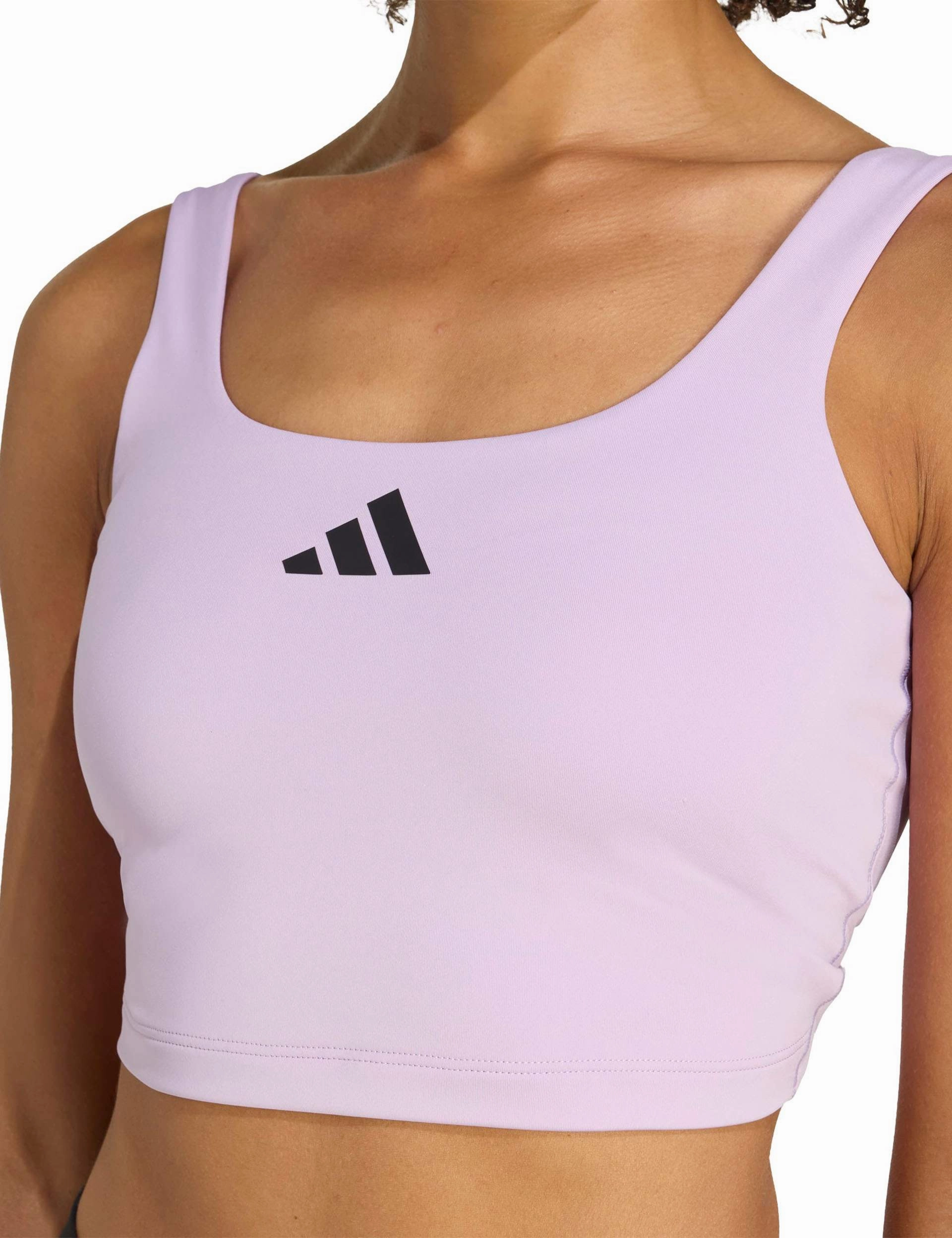 Power Light Support Bra Tank Top - Powder Plum Non Irritating Seams
