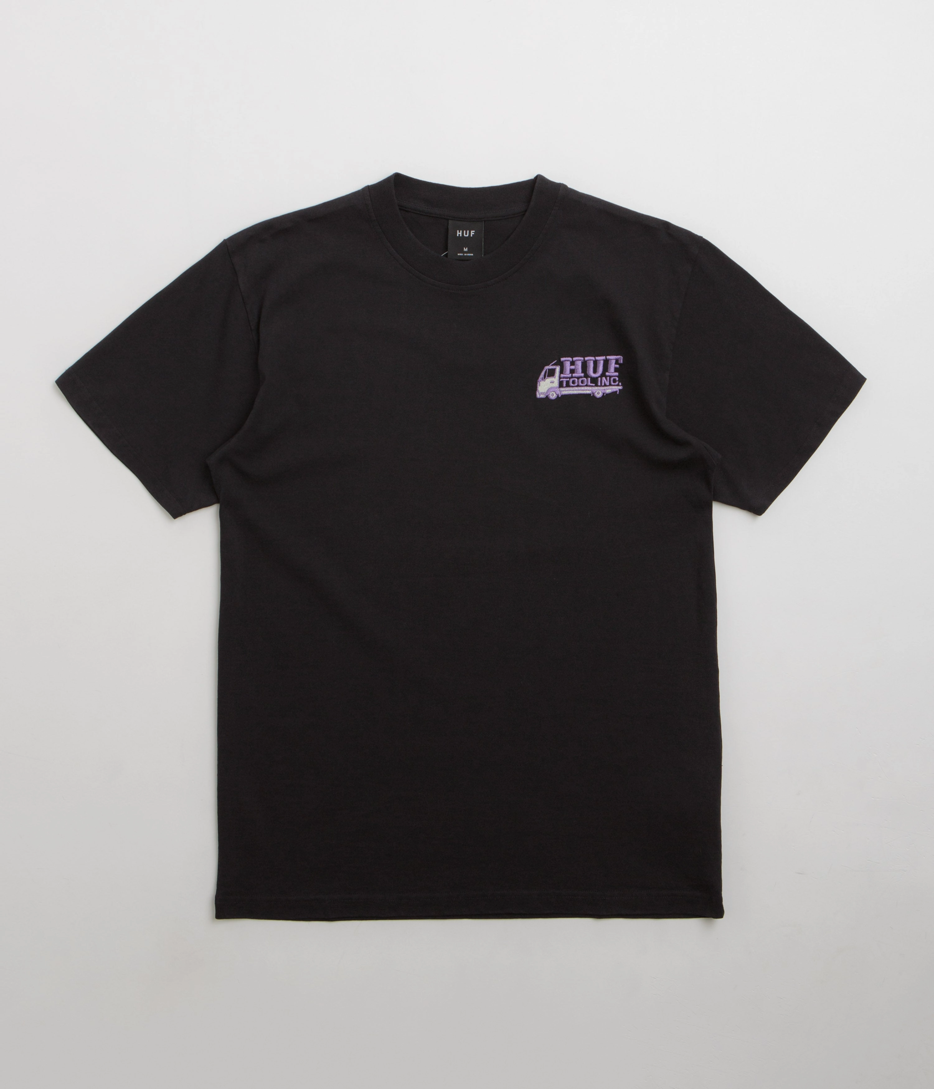 shooting venue HUF Tool Inc Washed T-Shirt - Washed Black