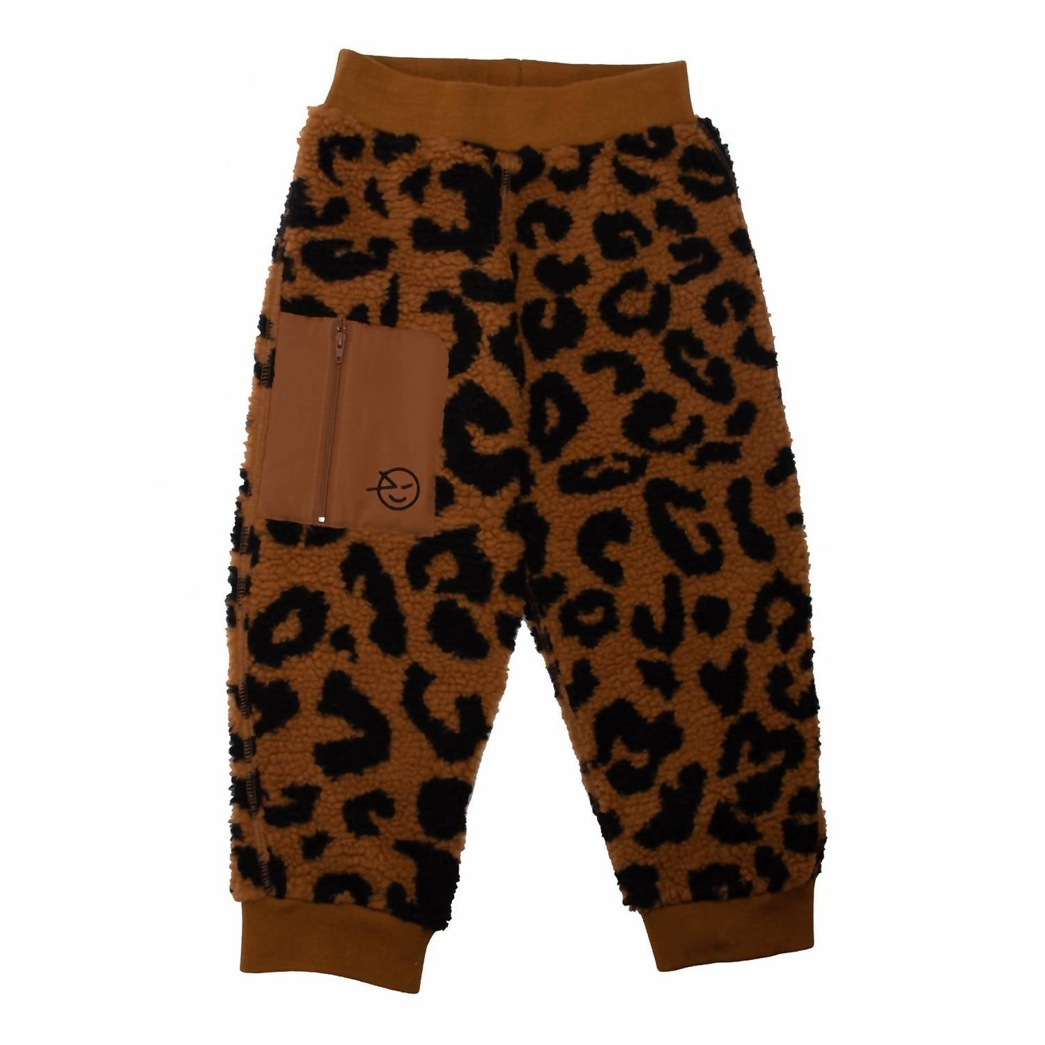 Durable Utility Crisp Design Kid's Pata Pants In Brown