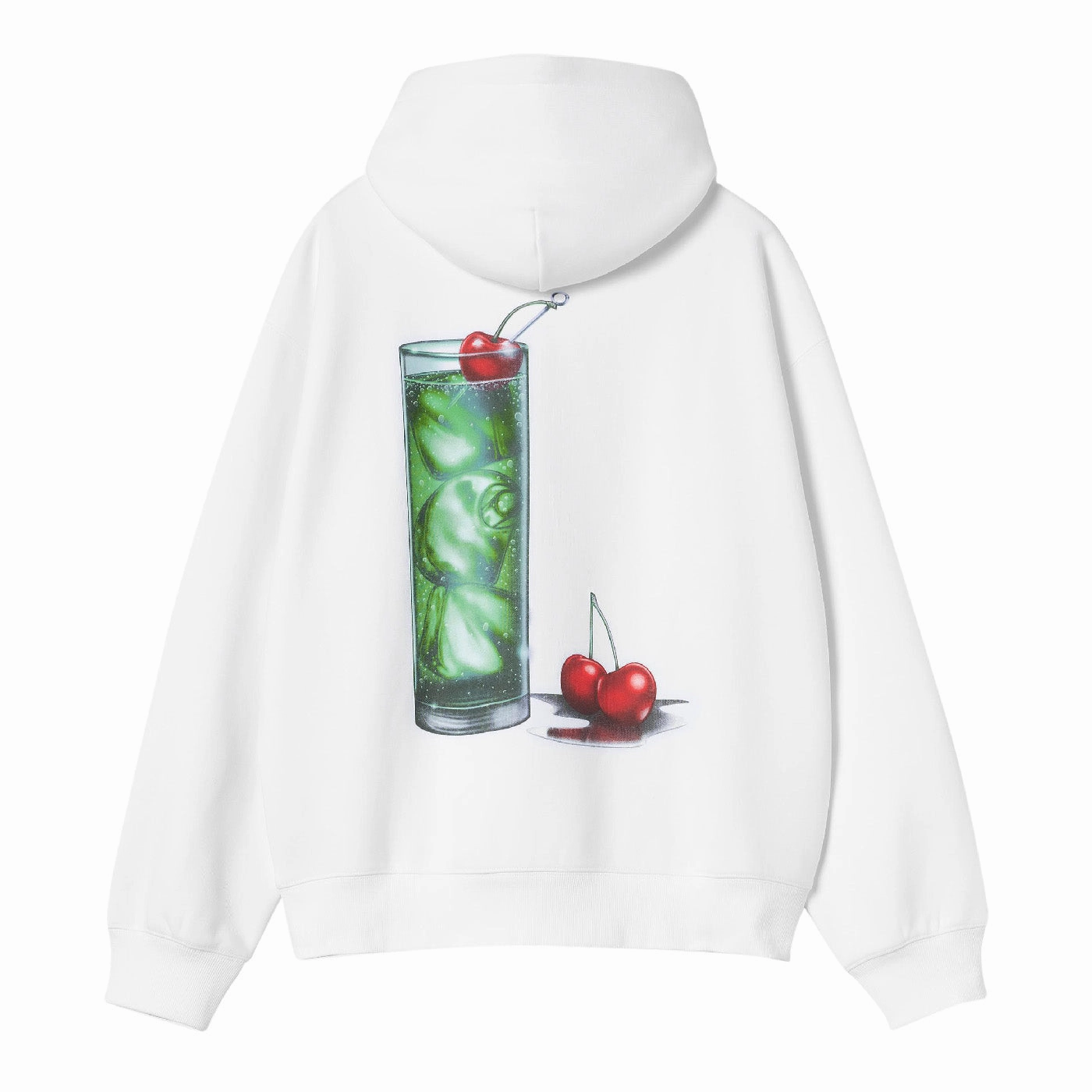 Carhartt WIP Hooded Jake Garcia Sweatshirt - White Breathable Cotton