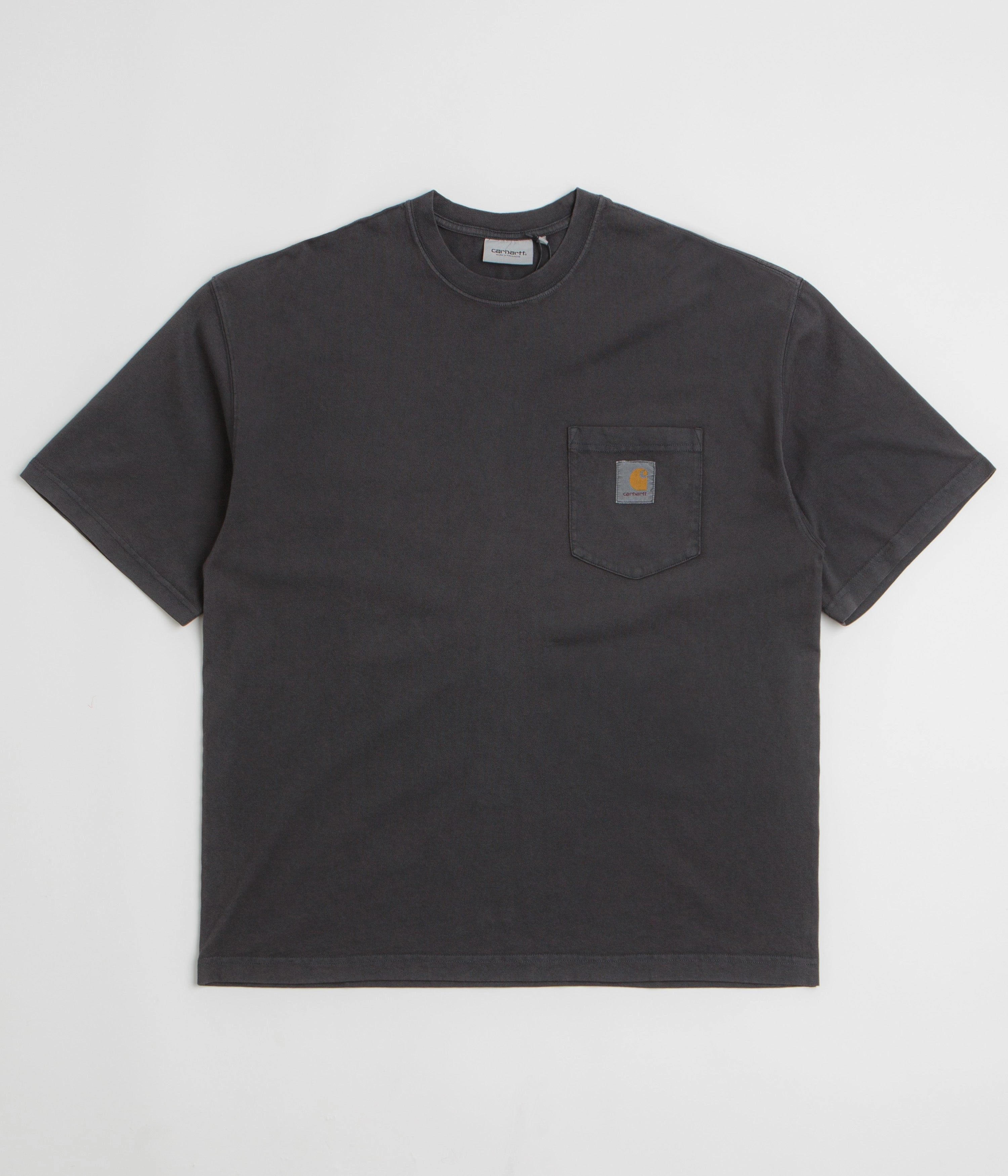Carhartt Hudson Pocket T-Shirt - Black School campus Short Length