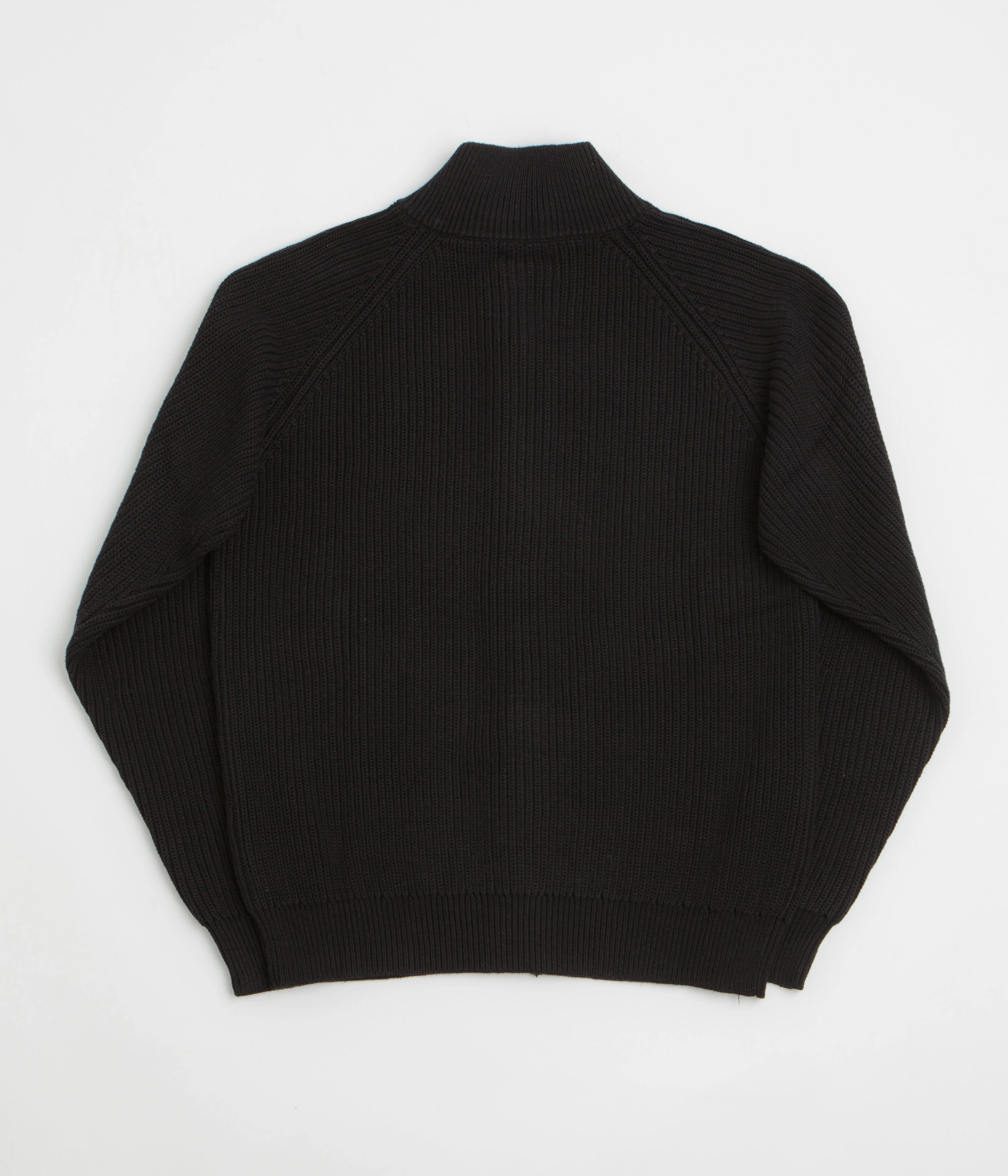 style test Butter Goods Dragon Zip-Thru Knit Sweatshirt - Black