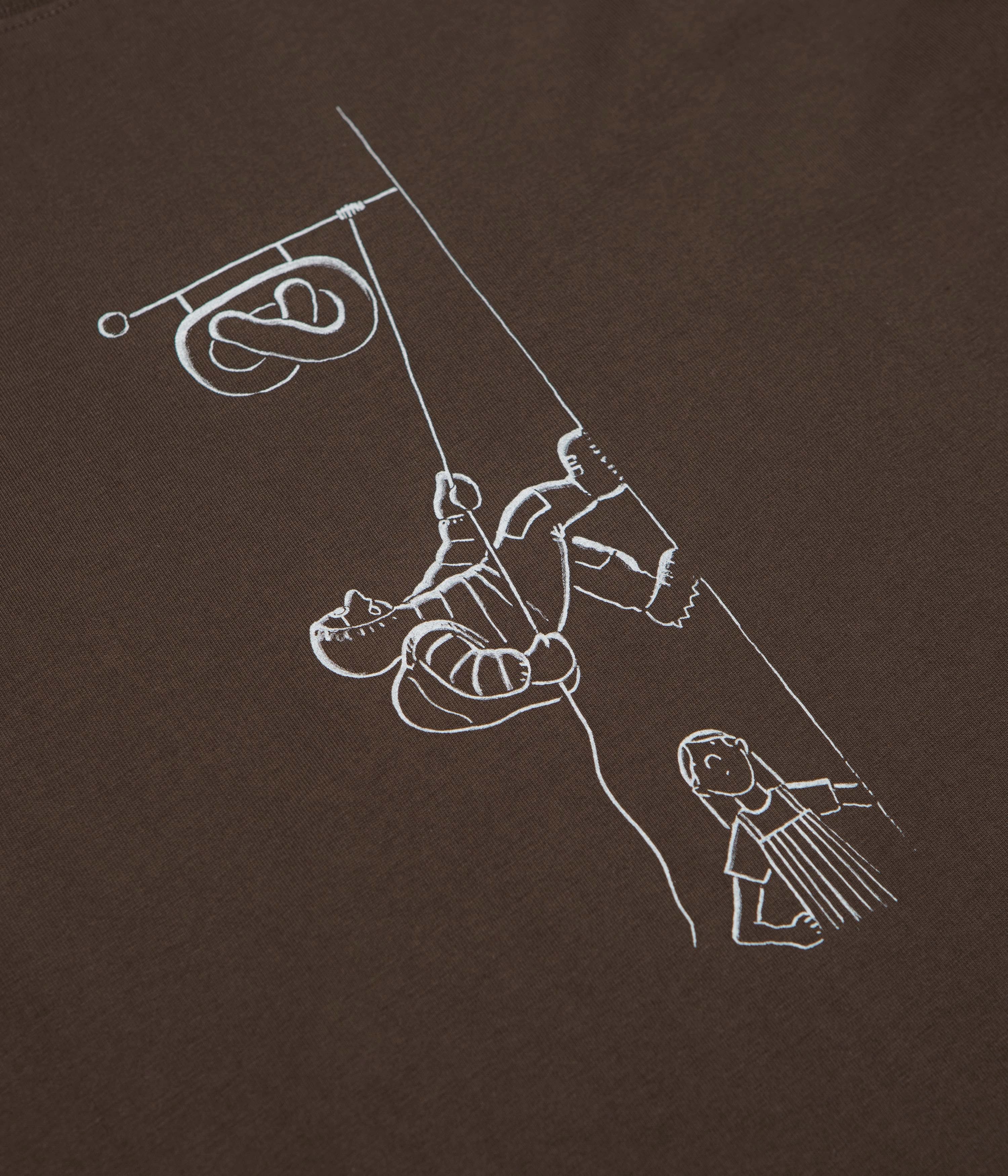 Norse Projects x Daniel Frost Baker Ascent T-shirt - Seal Brown monogram Paisley
