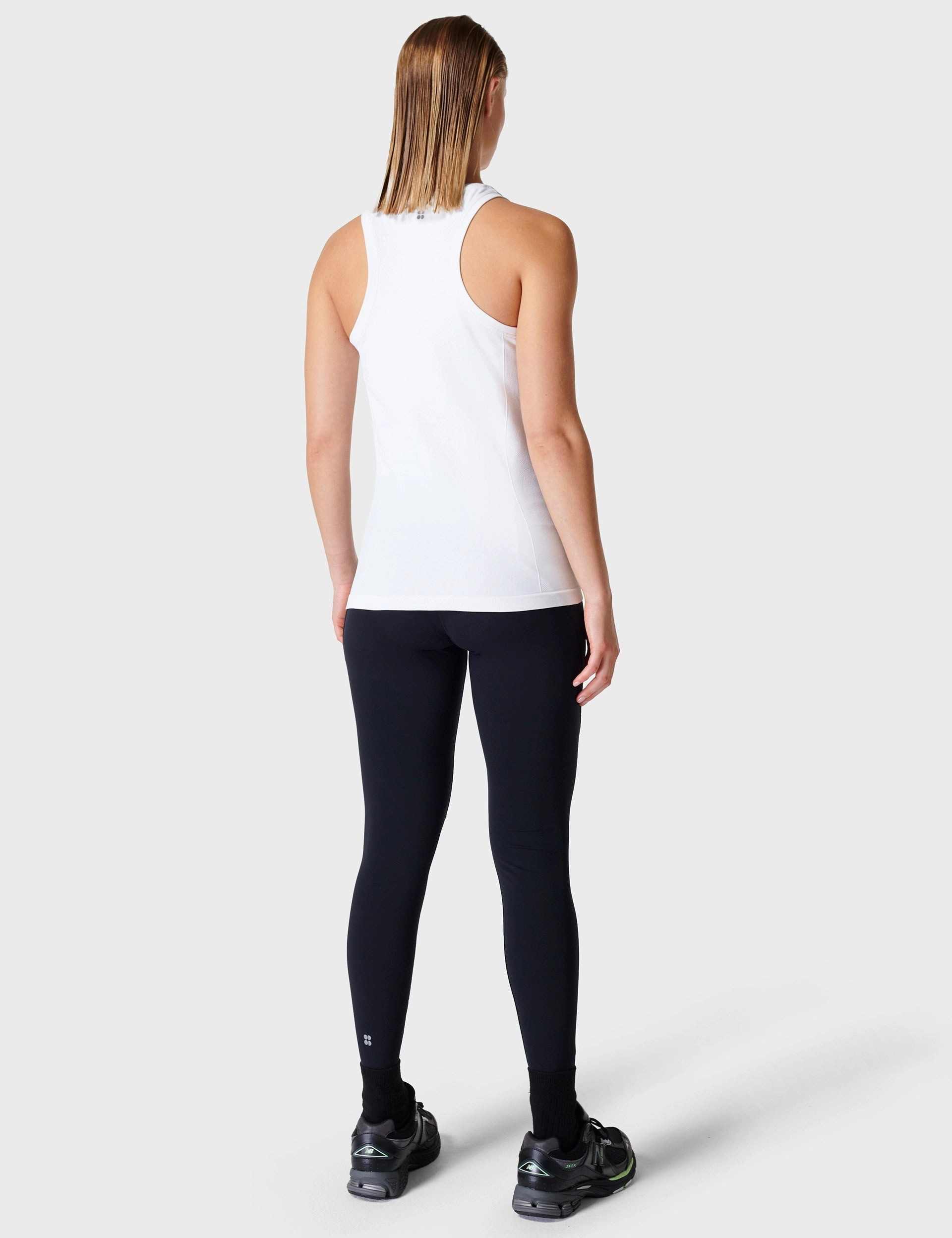 Smooth - operating Athlete Seamless Gym Vest - White