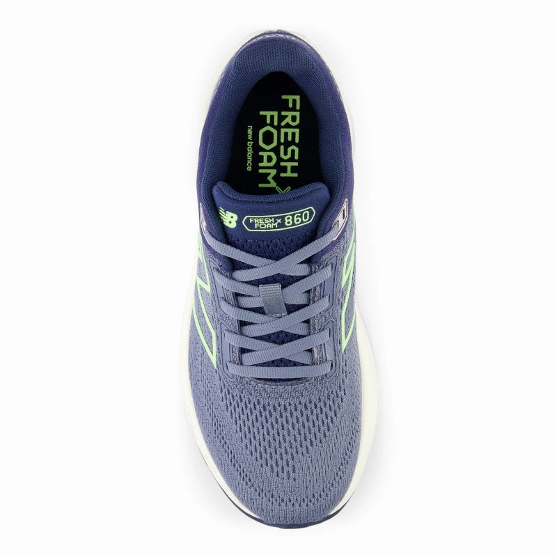 Pressure Zoning Fresh Foam X 860v14 - Arctic Grey with Sea Salt and Bleached Lime Glo - Women's Ergonomic Lacing System