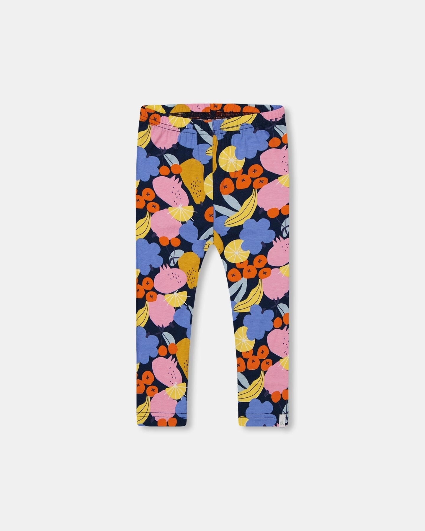 ElasticWaistband Printed Capri Leggings Multicolored