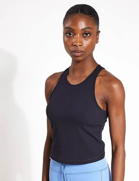 Comfort Fit Active Lifestyle Pose Plyo Tank - Black