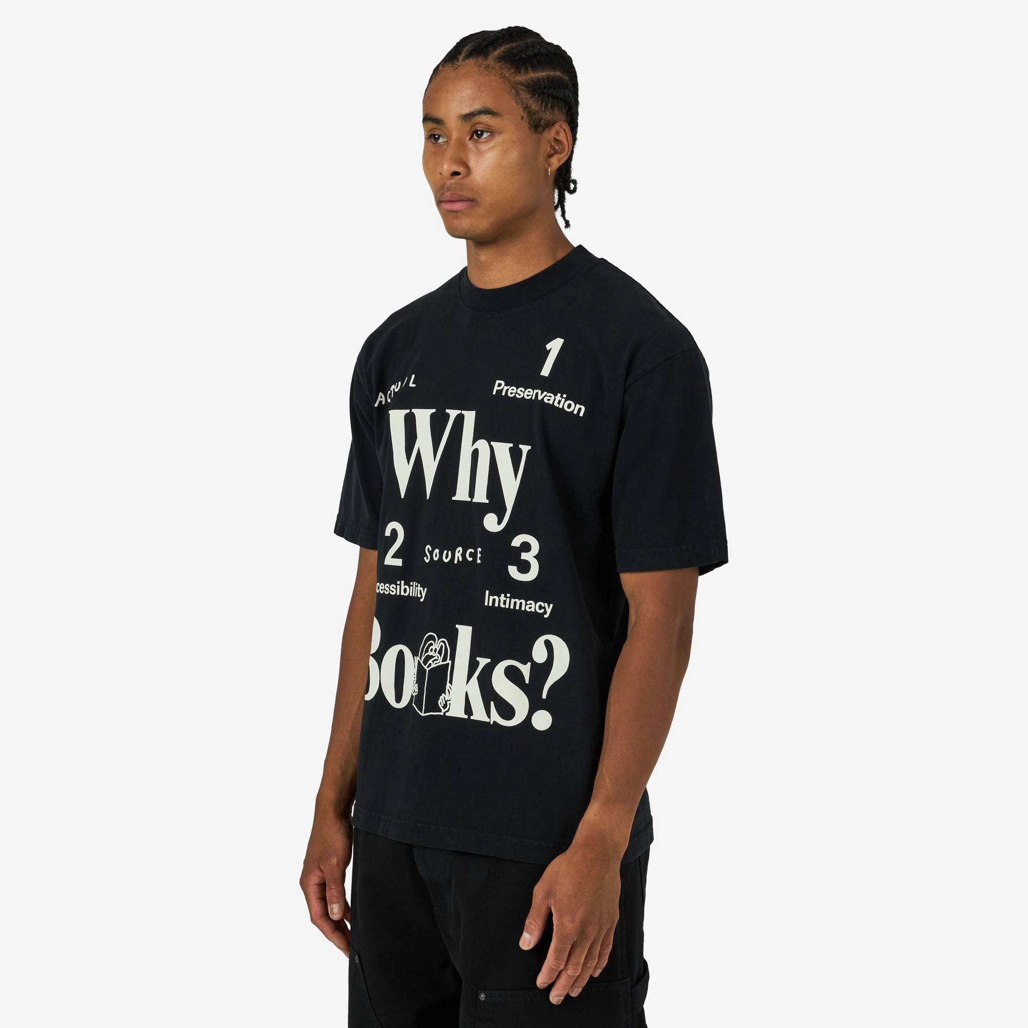 Actual Source Why Books T-Shirt Black sports event Dance class