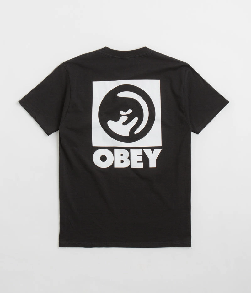sleep shorts silhouette Obey Bold Eye T-Shirt - Black