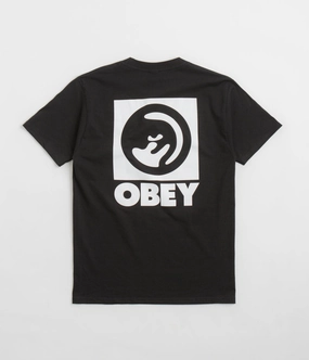 sleep shorts silhouette Obey Bold Eye T-Shirt - Black
