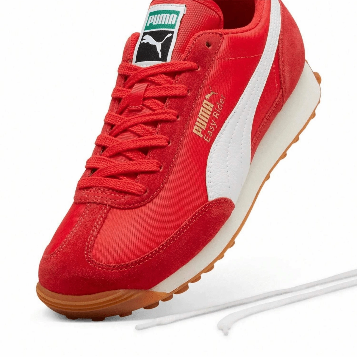Puma Men's Easy Rider Vintage PUMA Red/PUMA White Foam Support Core Support