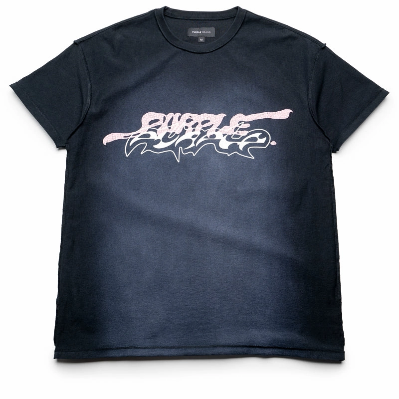Modern Waist Purple Brand Double Trouble Tee - Black