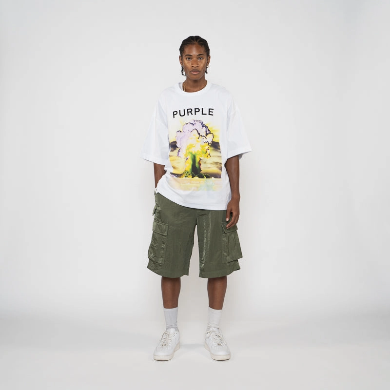 Quiet neighborhood Purple Brand Force Majeure Tee - White