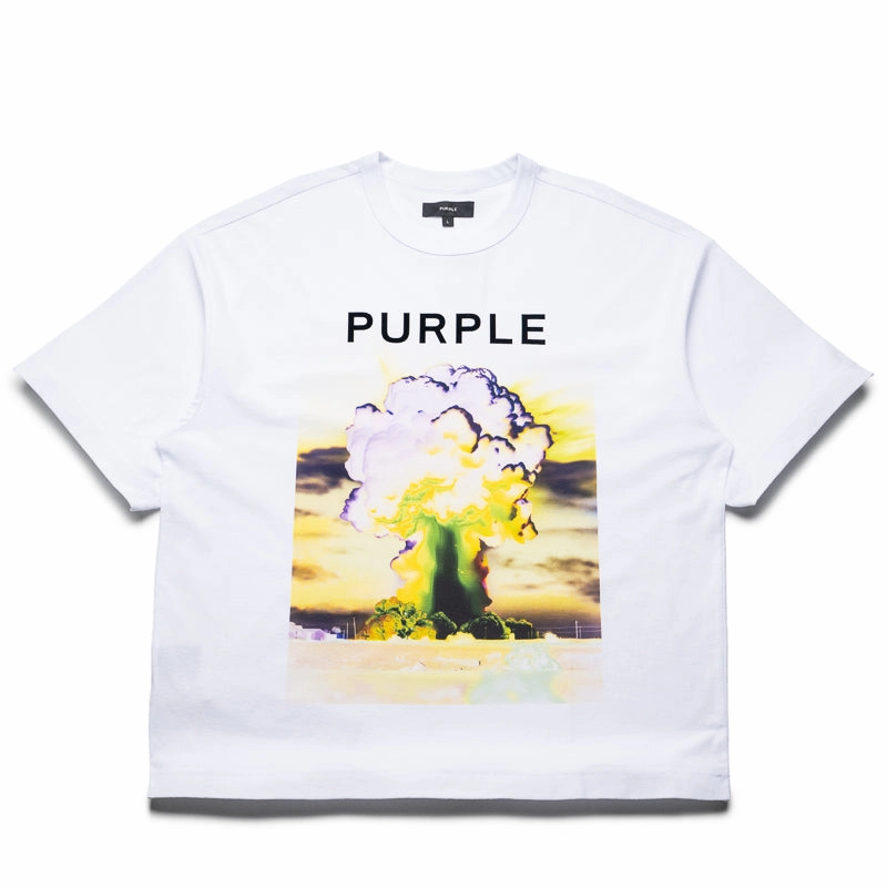 vest silhouette tent venue Purple Brand Force Majeure Tee - White