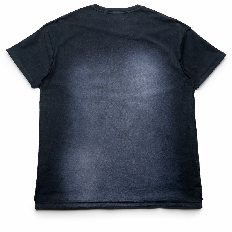 Teenager fashion group venue event Purple Brand Textured Inside Out Tee - Black