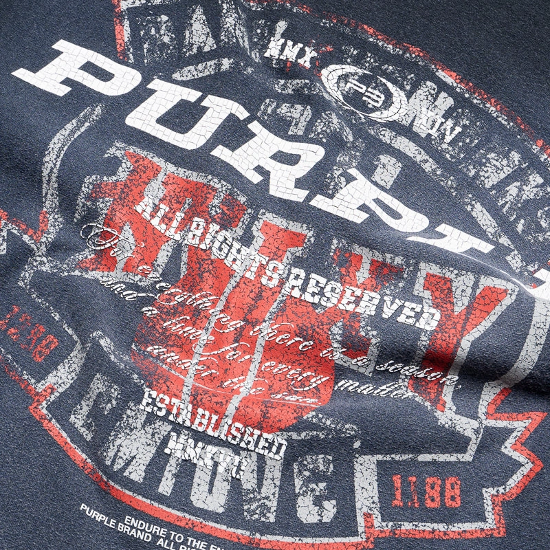 Purple Brand Textured Inside Out Tee - Black golfing venue Bestseller