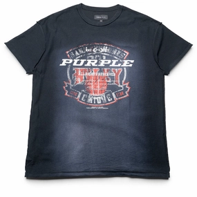 mix and match Purple Brand Textured Inside Out Tee - Black