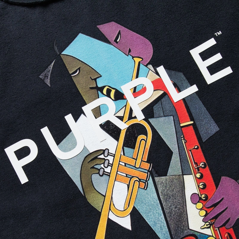 Purple Brand x Politics Essence Fest Tee - Black exclusivity shooting event