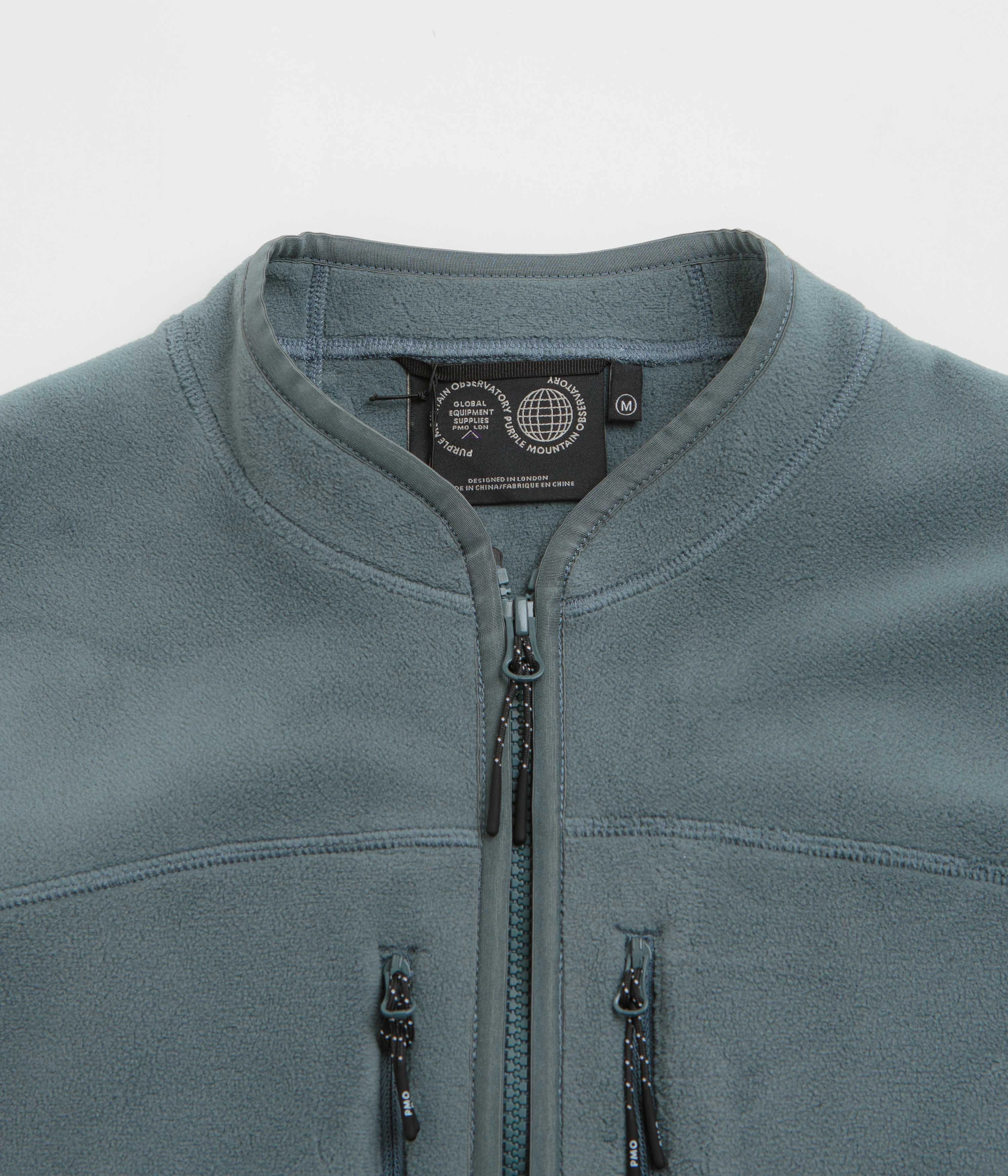 Mousse Frictionless Cuffs Purple Mountain Observatory Arctic Fleece Vest - Stormy