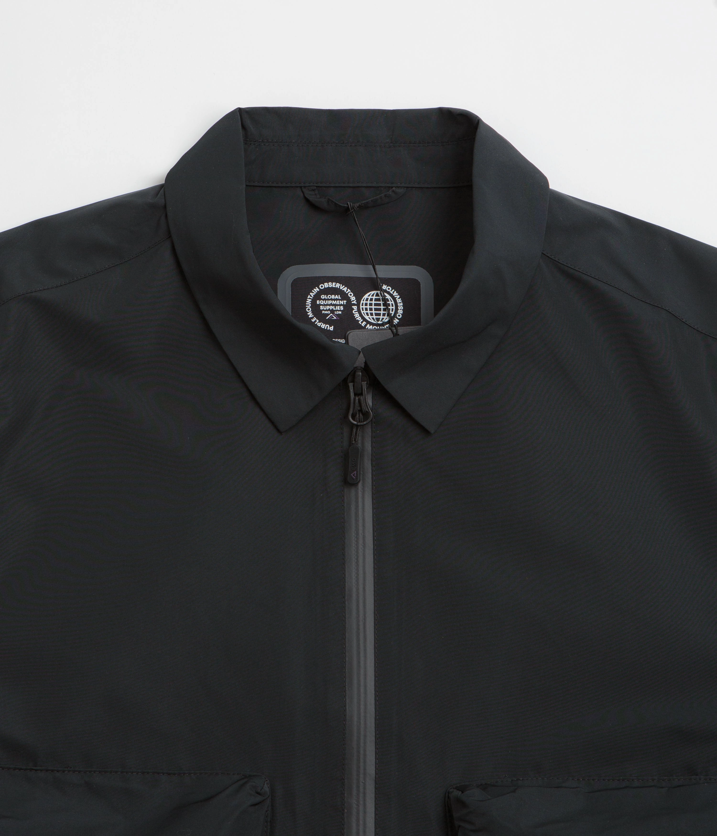 Secure Storage Purple Mountain Observatory Climate Overshirt Jacket - Black