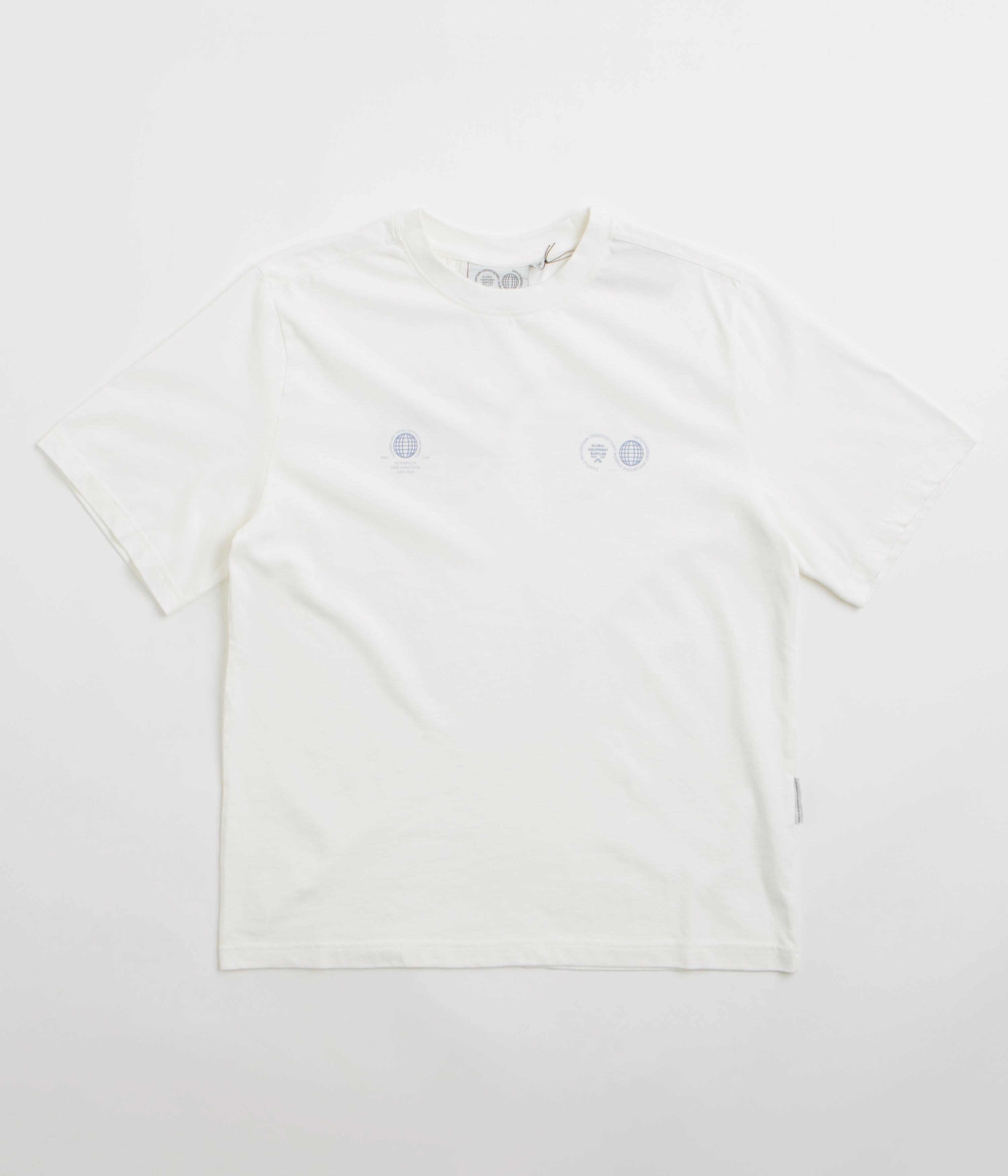 Purple Mountain Observatory Globe T-Shirt - White Odor Resistant