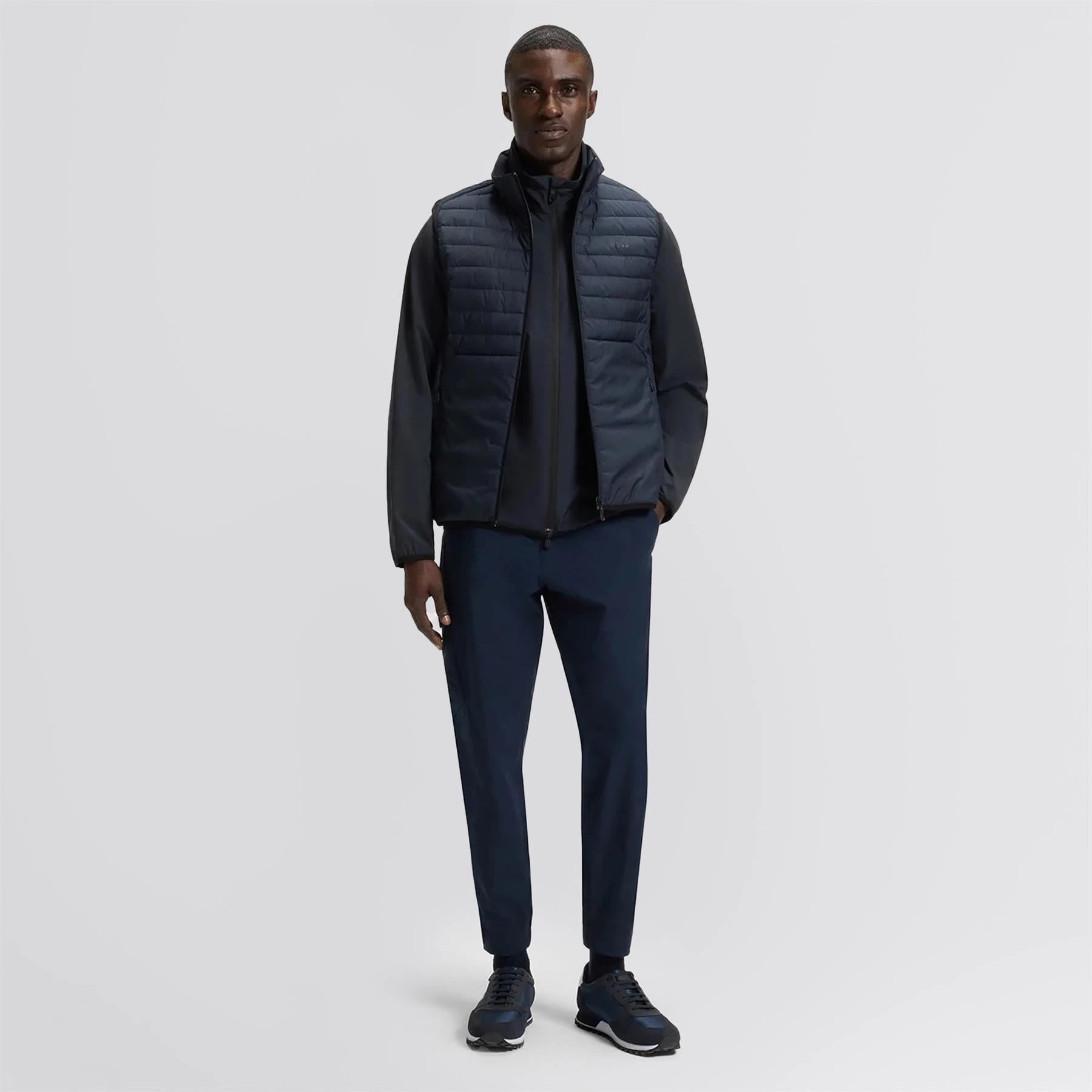 Putt Full Zip Lightweight Jacket Dark Blue Minimal Utility Panama