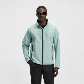 Putt Full Zip Lightweight Jacket Open Green Short-sleeved