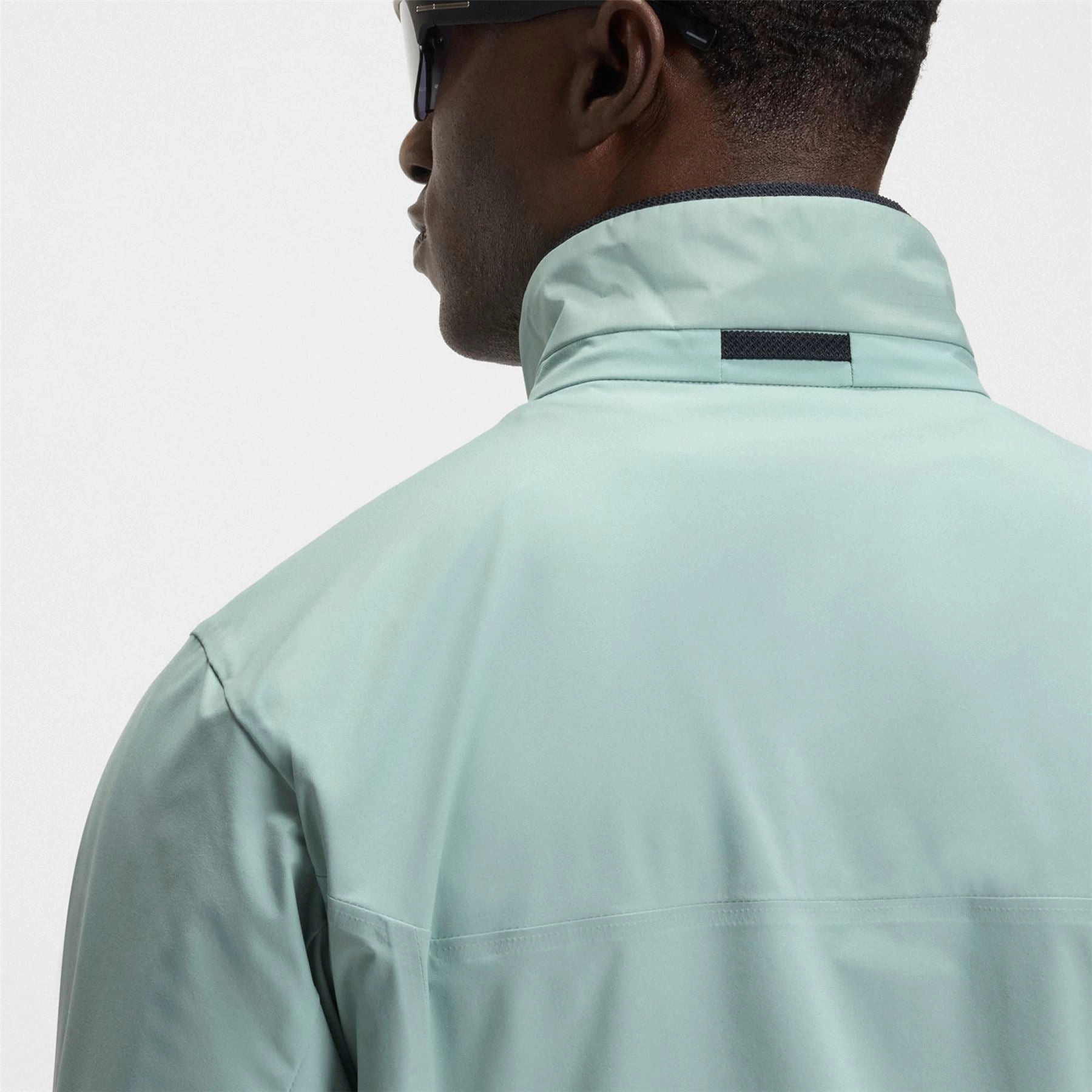 Putt Full Zip Lightweight Jacket Open Green Reflective accents Purple