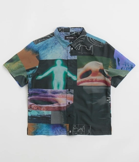 Subtle Print Quasi Short Sleeve Shirt - Multi