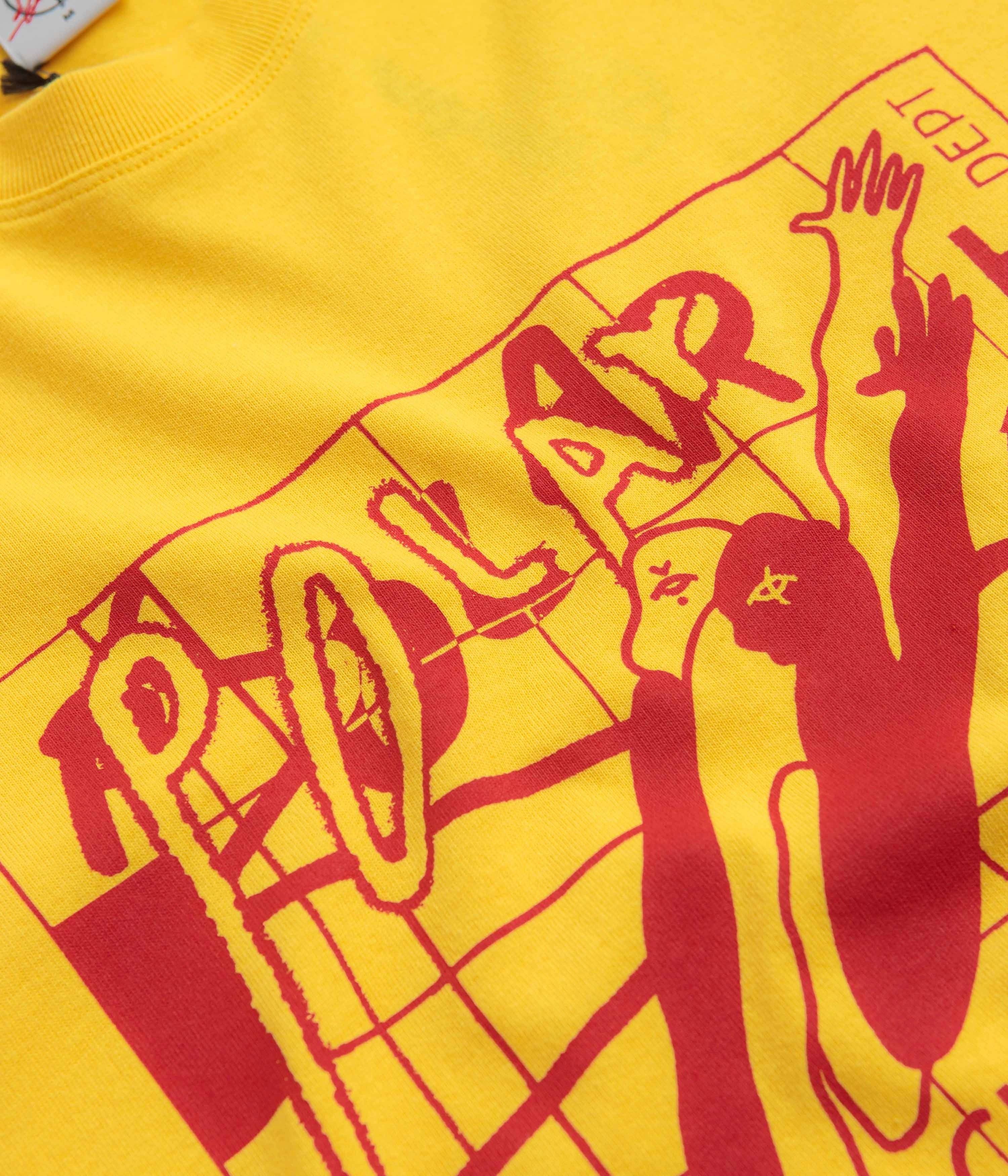 animal hem Polar Clubb Inc Long Sleeve T-Shirt - Lemon