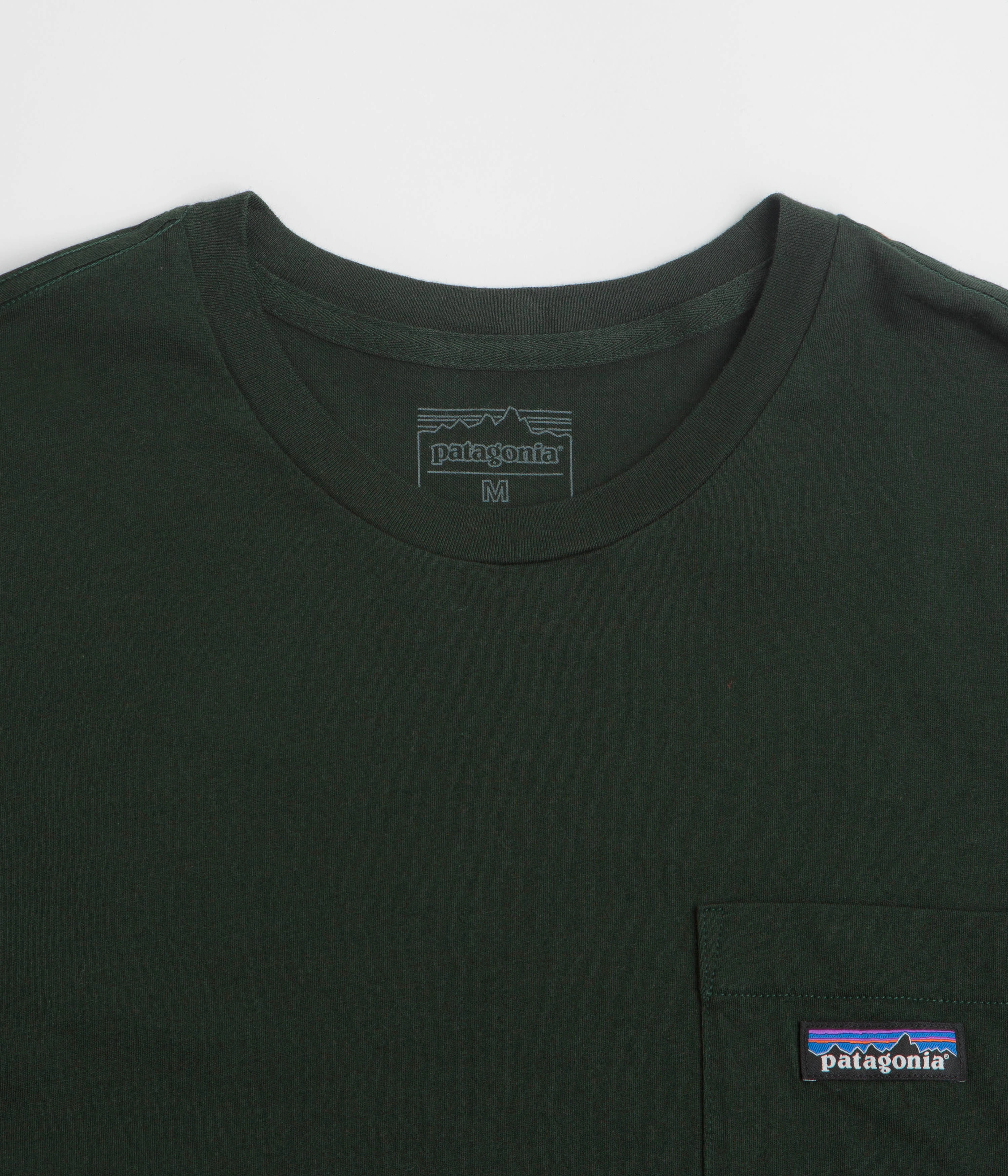 Patagonia Daily Pocket T-Shirt - Old Growth Green diving event active shorts silhouette