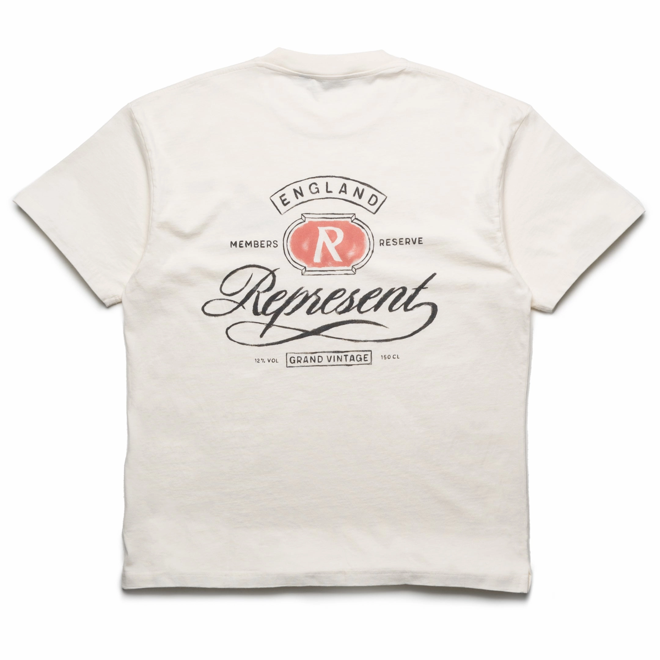 Buttoned Represent Grand Vintage Hand Drawn Tee - Aged White