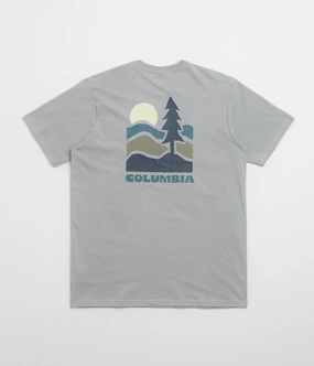 Columbia Explorers Canyon Back T-Shirt - Columbia Grey / Get Hiked Running clothes