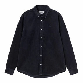 Carhartt WIP L/S Madison Cord Shirt - Dark Navy / Dark Navy Quick-Dry Friends Meetup