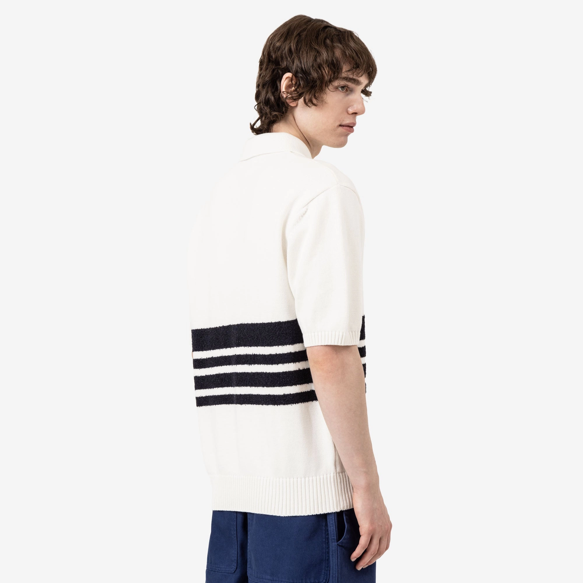 Palmes Panel Knit Polo Off-White Premium Option