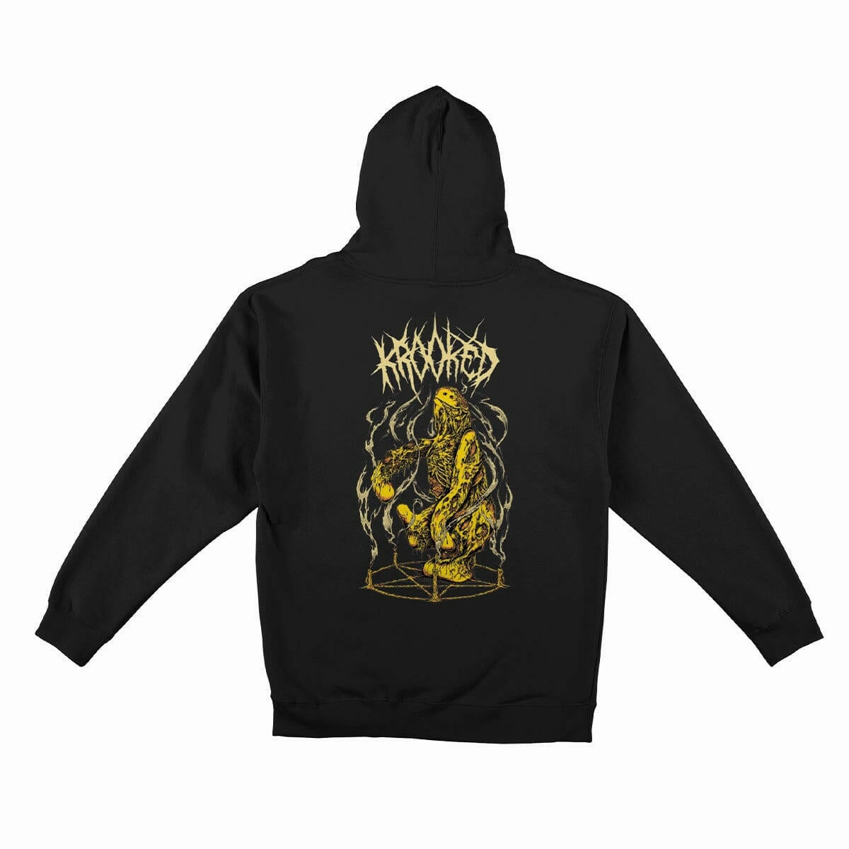 Krooked - Necroshmoo Zip Hoodie Black Warm Wear Sporty Fit