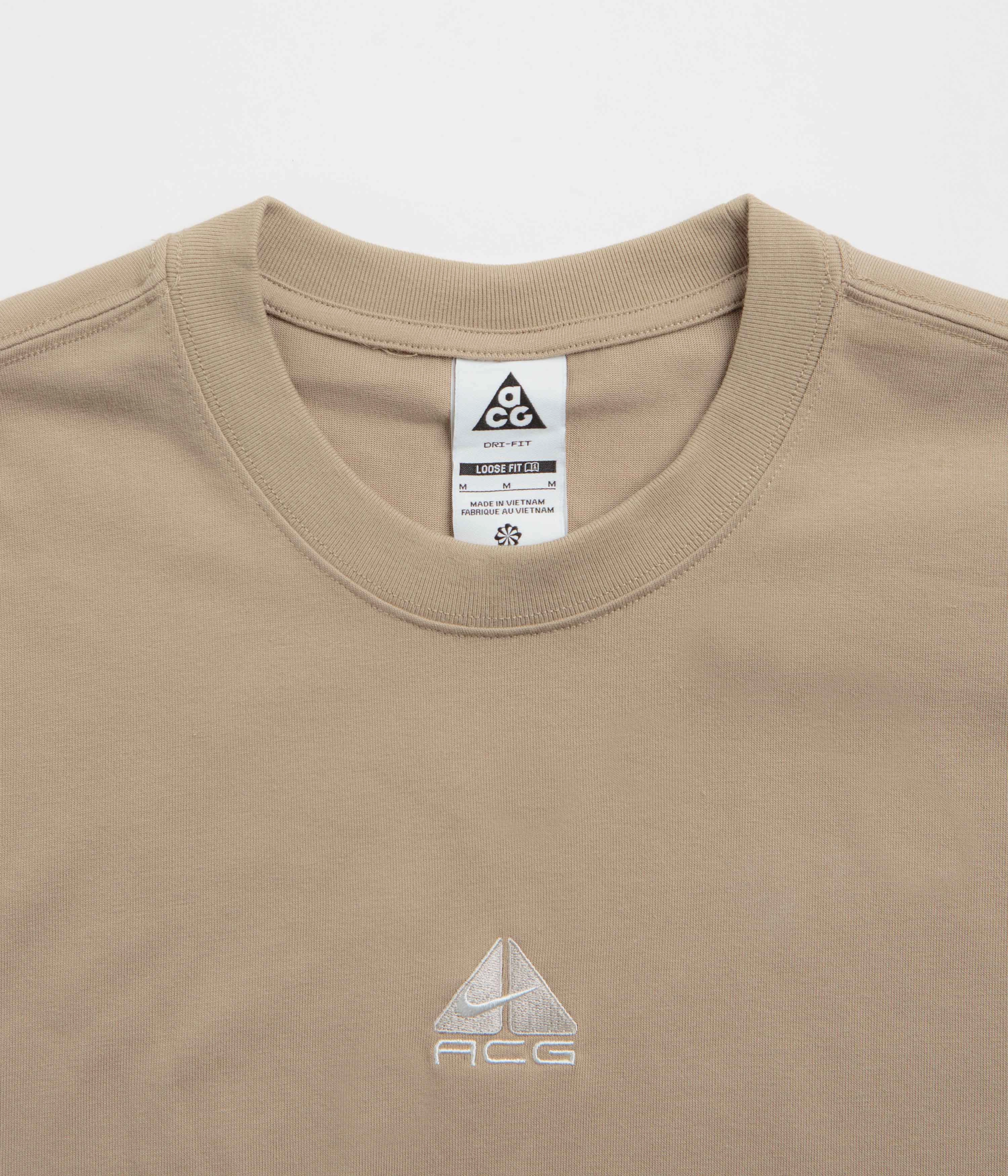 Nike ACG Lungs T-Shirt - Khaki Vintage Look Fitness workout