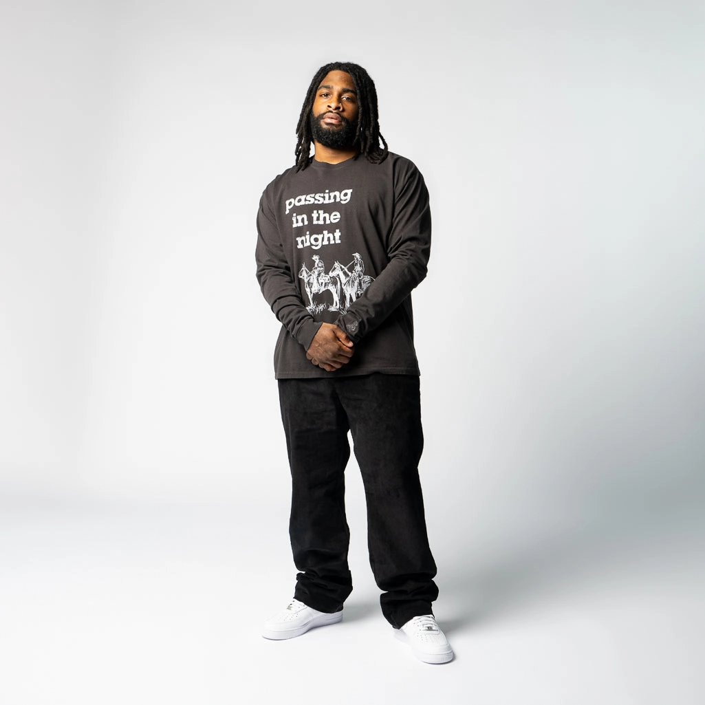 One Of These Days Passing in the Night L/S Tee - Black Limited availability